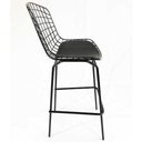 Ver imagem 2 de Banqueta Alta Bertoia preta tubular altura 70cm - Direto de Fábrica