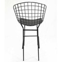 Ver imagem 4 de Banqueta Alta Bertoia preta tubular altura 70cm - Direto de Fábrica