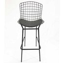 Ver imagem 1 de Banqueta Alta Bertoia preta tubular altura 70cm - Direto de Fábrica