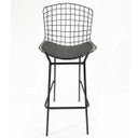 Ver imagem 3 de Kit 2 Banquetas BERTÓIA preta tubular altura 70cm - Direto de Fábrica