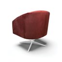 Ver imagem 7 de Poltrona Decorativa Giratória Cromada Stella Veludo Text Marsala D03 - D’Rossi