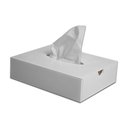 Ver imagem 1 de Caixa Porta Lenços Descartáveis Acrílico Premium Branco Organizador Higiene Compacto Funcional