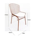 Ver imagem 7 de Kit 4 Cadeiras para cozinha BERTÓIA cobre assento branco tubular - Direto de Fábrica