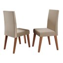 Ver imagem 1 de Conjunto Sala de Jantar com 2 Cadeiras Estofadas Linho Milano