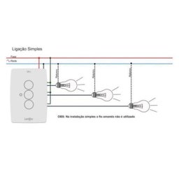 Interruptor Programável Touch 3 pads - Tok - 2