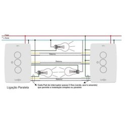 Interruptor Programável Touch 3 pads - Tok - 3