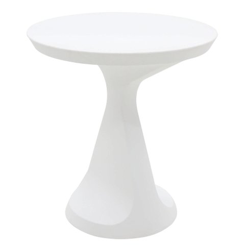 Mesa Branca Redonda Tramontina Salut em Polietileno Tramontina