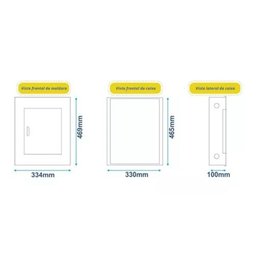 Quadro de Distribuição Andaluz 24 Din Sobrepor Barramento Trifásico 100a - 4