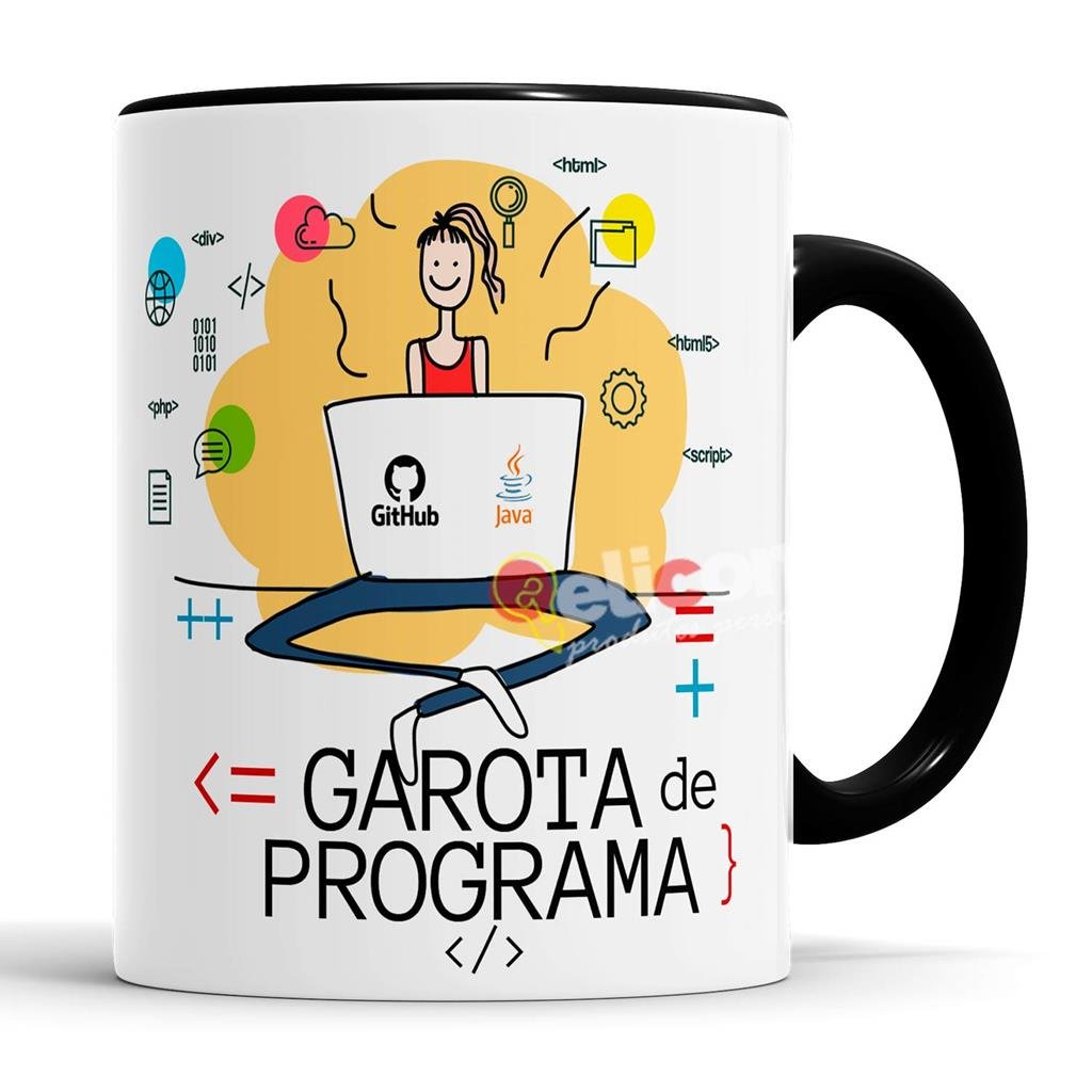 Caneca Garota De Programa desenvolvedor com saquinho - 2