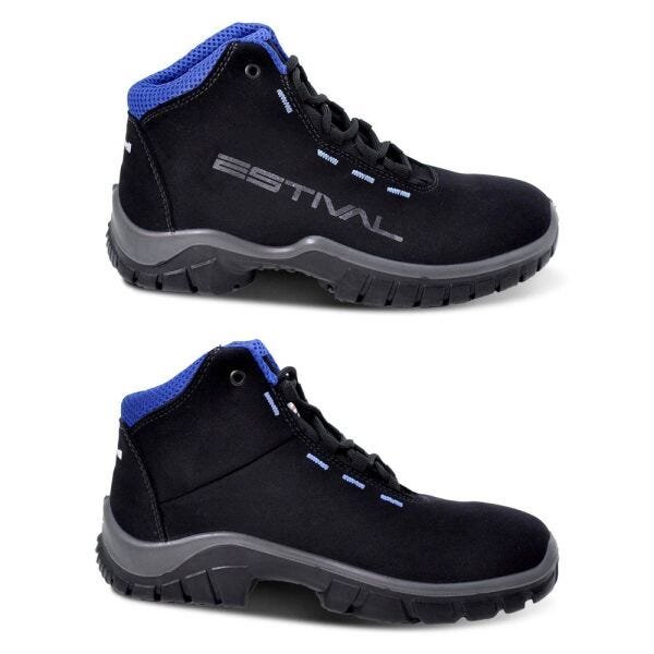 Bota de Segurança em Microfibra - Preto e Azul - Estival - EN10141S2 - CA 28.543 - 43 - 3