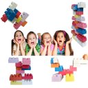 Ver imagem 2 de Blocos Grandes De Montar Infantil Brinquedo Educativo Big Block Mania 24 peças Alfem Plastic 12.000