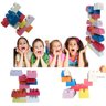 Blocos Grandes De Montar Infantil Brinquedo Educativo Big Block Mania 24 peças Alfem Plastic 12.000 - 2