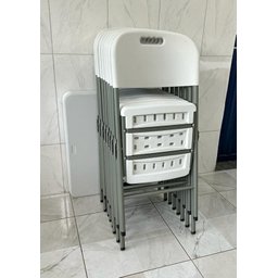 Cadeira Dobrável para Mesa Maleta  VGHome Cor Branca - 4