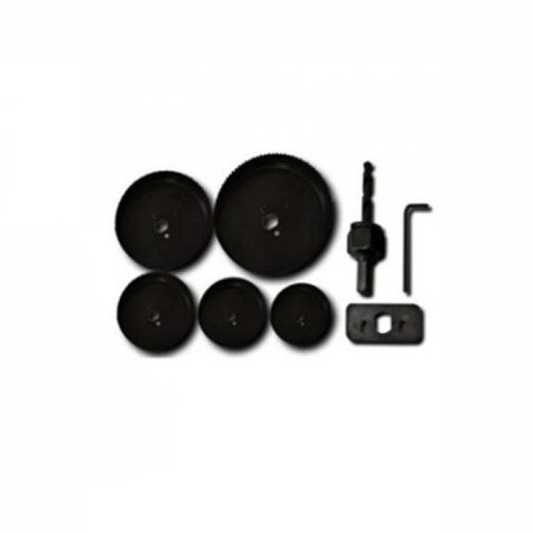 Jogo De Serra Copo 5 Serras + Broca + Chave Allen + Estojo