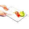Tábua de carne e legumes grande incolor 8mm temperado 40cmx30cm Aquabox - 3