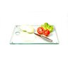 Tábua de carne e legumes grande incolor 8mm temperado 40cmx30cm Aquabox - 2