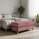 Ver imagem 1 de Puff Recamier Kodama 150 Cm para Sala Quarto Pé de Cama Hall de Entrada Bouclé Premium Luxo