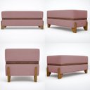 Ver imagem 5 de Puff Recamier Kodama 150 Cm para Sala Quarto Pé de Cama Hall de Entrada Bouclé Premium Luxo