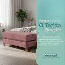 Ver imagem 6 de Puff Recamier Kodama 150 Cm para Sala Quarto Pé de Cama Hall de Entrada Bouclé Premium Luxo