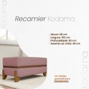 Ver imagem 7 de Puff Recamier Kodama 150 Cm para Sala Quarto Pé de Cama Hall de Entrada Bouclé Premium Luxo