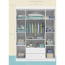 Ver imagem 4 de Guarda Roupa Infantil 4 Portas 2 Gavetas Branco_Phoenix Baby