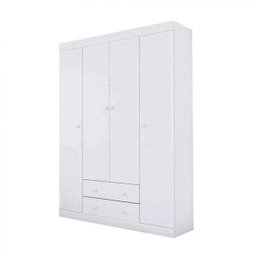 Guarda Roupa Infantil 4 Portas 2 Gavetas Branco_Phoenix Baby - 3