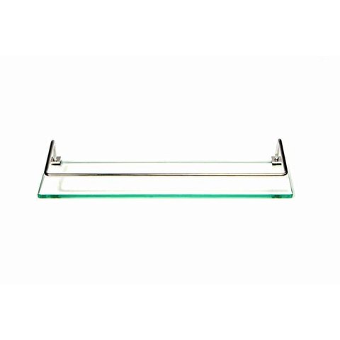 Porta Shampoo Reto em Vidro Incolor Lapidado - Aquabox - 40cmx9cmx8mm