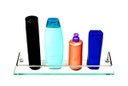 Ver imagem 2 de Porta Shampoo Reto em Vidro Incolor Lapidado - Aquabox - 40cmx9cmx8mm