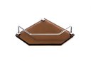 Ver imagem 1 de Porta Shampoo Canto Reto em Vidro Bronze Lapidado - Aquabox - 20cmx20cmx10mm
