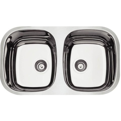 Cuba Dupla Tramontina Isis 34l Inox 77x45cm Gourmet Embutir