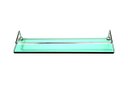 Ver imagem 1 de Porta Shampoo Reto em Vidro Verde Lapidado - Aquabox - 40cmx9cmx8mm