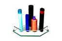 Ver imagem 2 de Porta Shampoo Canto Reto em Vidro Incolor Lapidado - Aquabox - 25cmx25cmx10mm