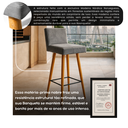 Ver imagem 6 de Kit 2 Banqueta Alta Decorativa com Encosto de Balcão Cozinha:Cinza
