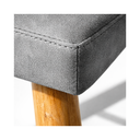Ver imagem 2 de Kit 2 Banqueta Alta Decorativa com Encosto de Balcão Cozinha:Cinza