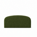 Ver imagem 3 de Cabeceira King 193cm Curva Estofada Bouclé Cama Box Fly:Verde