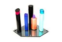 Ver imagem 2 de Porta Shampoo Canto Reto em Vidro Refletivo Lapidado - Aquabox - 25cmx25cmx8mm
