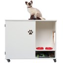 Ver imagem 3 de Armário Banheiro Caixa de Areia para Gatos com Porta Frajola:branco