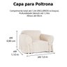 Capa e Protetor de Sofá Exclusivo 1 Lugar em Acquablock Impermeável - 4