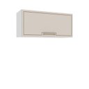 Ver imagem 2 de Armário de Cozinha Aéreo Amara 80x36cm com Porta Basculante Branco/Creme 250024