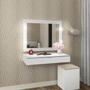 Ver imagem 2 de Espelho Camarim 68x90cm PE2006 Tecno Mobili Branco