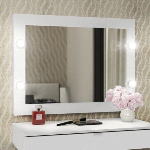 Espelho Camarim 68x90cm PE2006 Tecno Mobili Branco