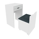 Ver imagem 5 de Penteadeira Compacta com Espelho e Baú Pe2007