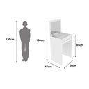 Ver imagem 7 de Penteadeira Compacta com Espelho e Baú Pe2007 