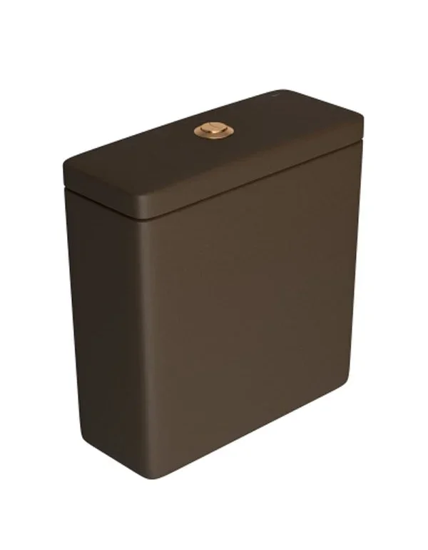 Caixa Acoplada Marrom Fosco Quadra Polo Unic Piano Duo Mfsc Gl Cd.21f.gl.22 Deca