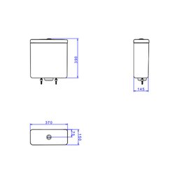 Caixa Acoplada Marrom Fosco Quadra Polo Unic Piano Duo Mfsc Gl Cd.21f.gl.22 Deca - 2