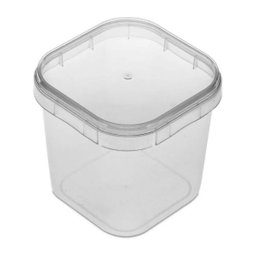 Potes Quadrados Bolo No Pote Plástico 220ml Lacre - 100 Potinhos Plast - 4