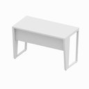 Ver imagem 4 de Mesa Escrivaninha Industrial 120cm X 60cm Cinza Pé Metal F5 Cor:cinza