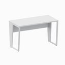 Ver imagem 3 de Mesa Escrivaninha Industrial 120cm X 60cm Cinza Pé Metal F5 Cor:cinza