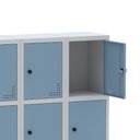 Ver imagem 5 de Roupeiro Aço Linha Light 12 Portas - GR303-12 Cinza-Azul Dali