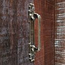 Ver imagem 4 de Puxador Duplo Mozart 215mm Bronze Antigo Porta Pivotante Correr Passagem Madeira Vidro Colonial Clás